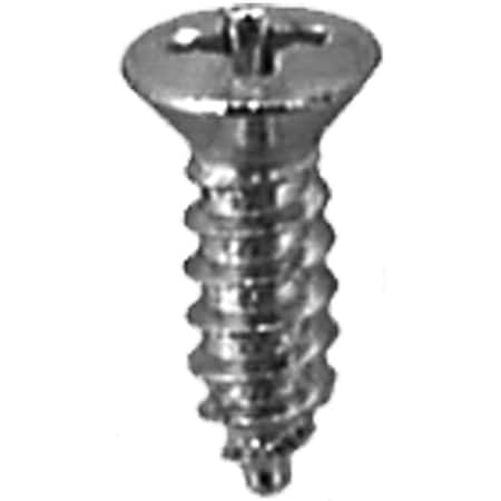 Auveco PHILLIPS OVAL #6 HEAD TAP SCREW 8  X 1/2 CHROME, 100PK 2027